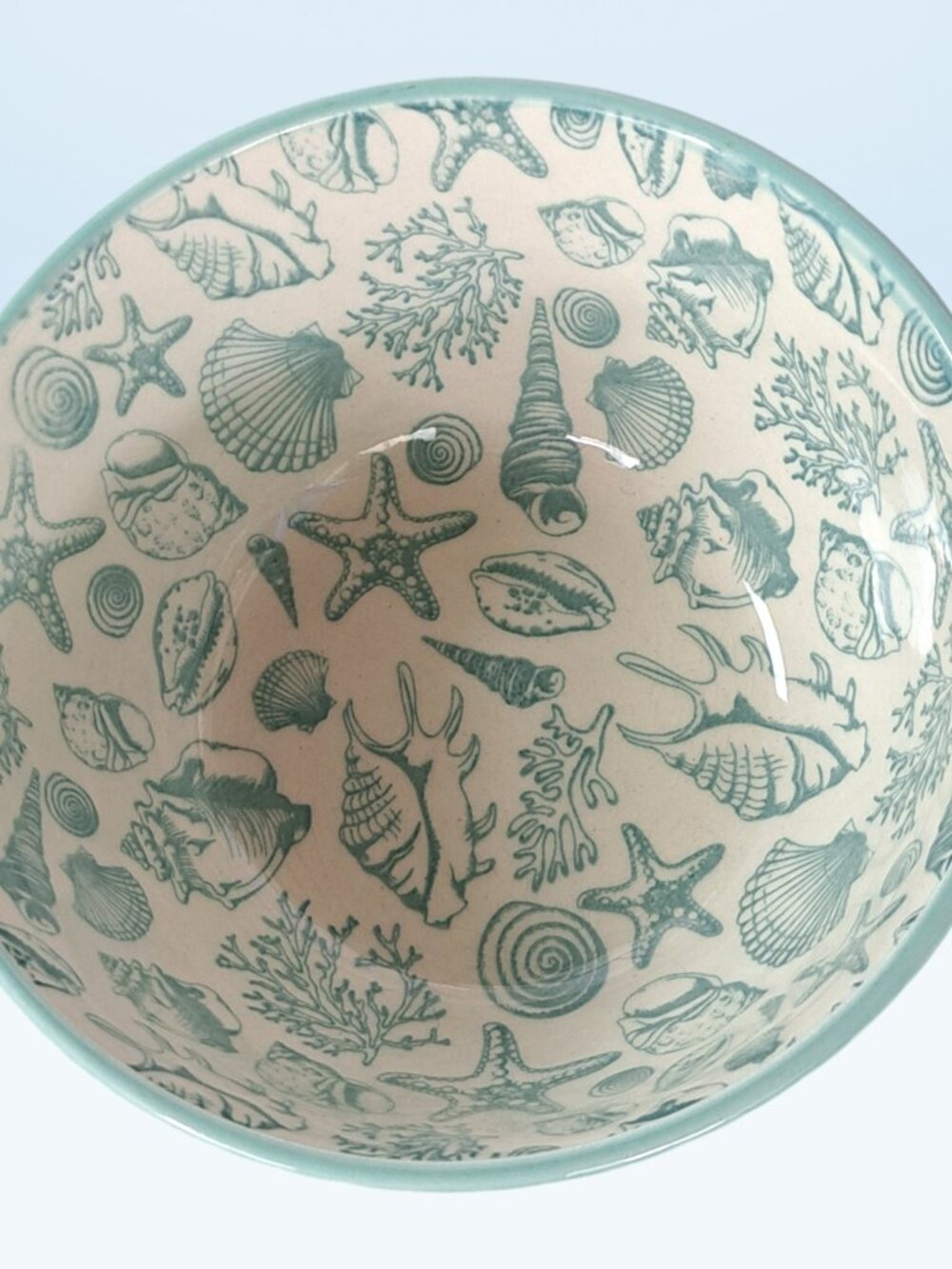 2 Pfaltzgraff Venice Soup Cereal Bowls 6" Wide x 3" Tall, Seashells, Ocean Beach - Picture 5 of 16